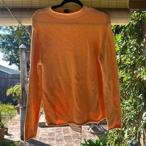 Eileen Fisher orange knit pullover 🍊